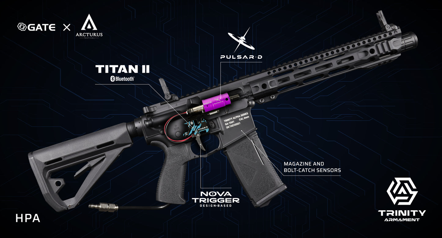 TRINITY ARMAMENT GA-TA02P HPA Training Replica with PULSAR D2 & TITAN II Bluetooth®
