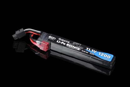 GATE EON Series Li-Po Battery 1200 mAh 11.1V 25C T-PLUG + G-TECH