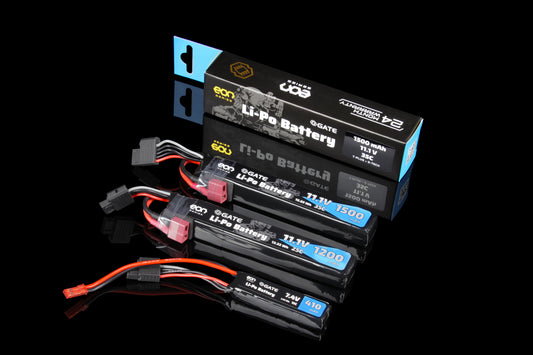 GATE EON Series Li-Po Battery 1500 mAh 11.1V 35C T-PLUG + G-TECH